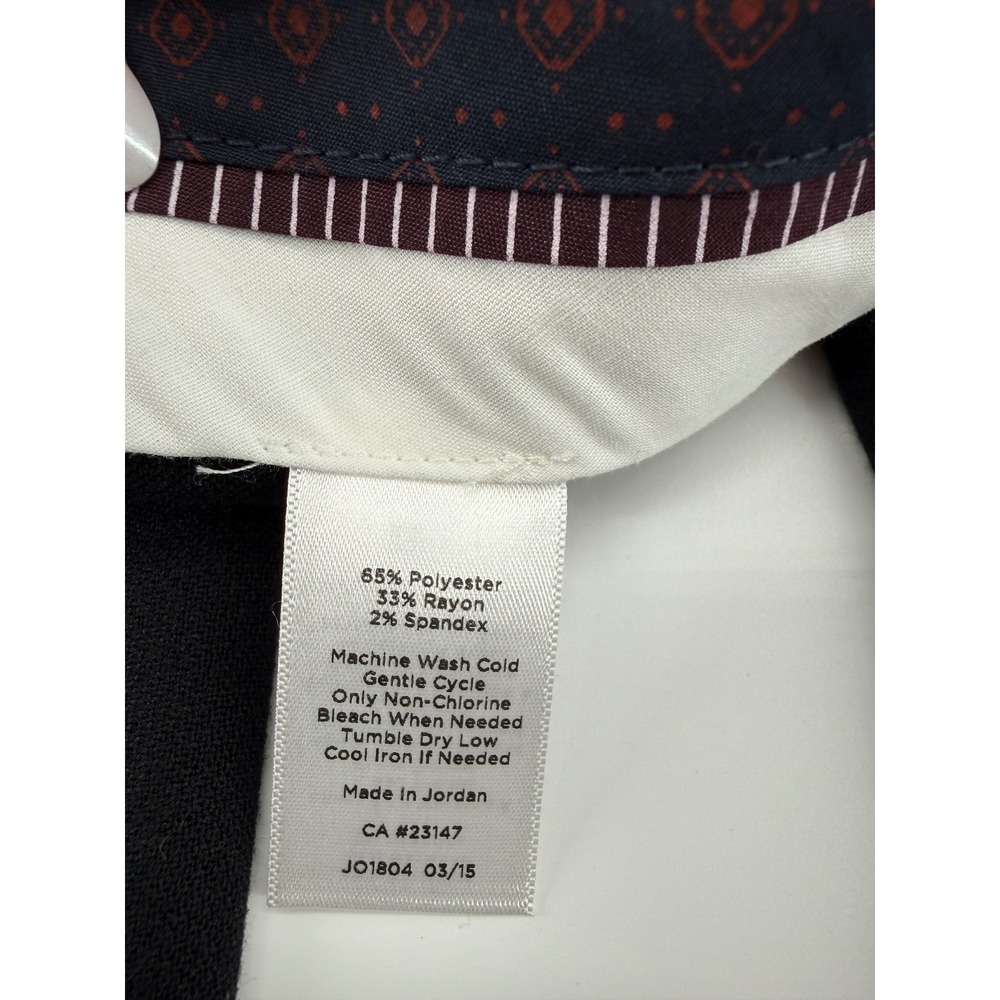 Talbots Pants Womens 4 Petite Black Hampshire Straight Leg Dress Trousers Office - Picture 5 of 10